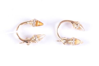 BOUCLES D’OREILLES
Versace, Or, Citrine et...