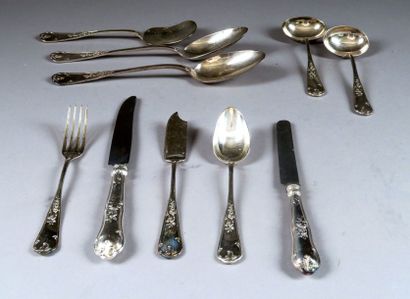WISKEMANN
Ménagère Louis XV. Elle présente...