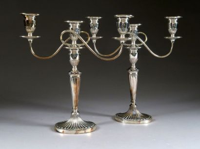 Paire de Flambeaux de table 