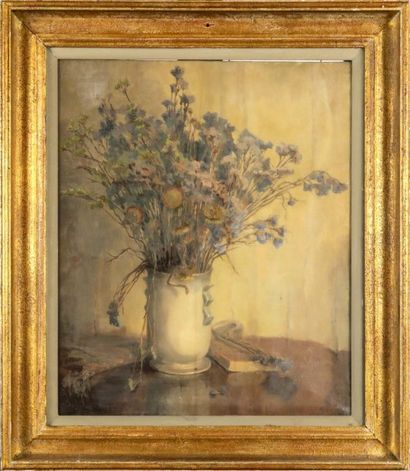 Vic Bast
Vase garni de Fleurs.
Huile sur...