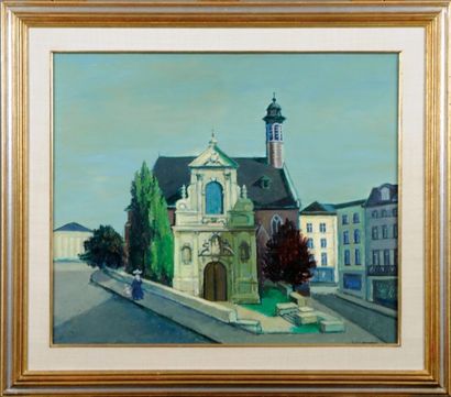 Antoine Serneels (1909)
L'Eglise.
Huile sur...