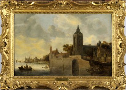Jan Van goyen (attribué à)
Vue Portuaire...