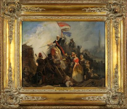 Gustaaf WAPPERS (1803-1874)
Le Siège de Leyde.
Huile...
