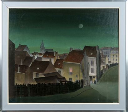 André Poffé (1911-1990)
Rue des Minimes.
Huile...