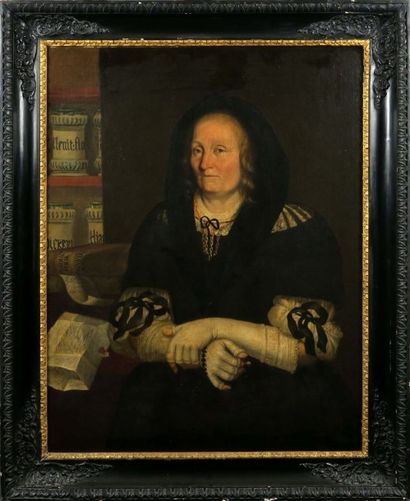 École italienne
La Femme de l'Apothicaire.
Huile...