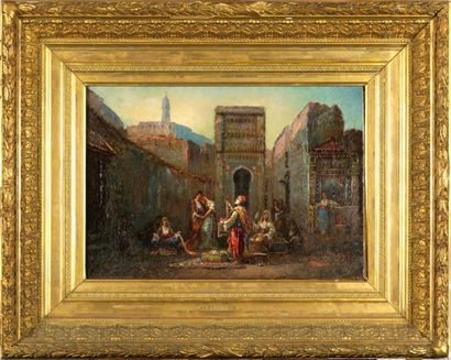Frédéric BORGELLA (1833-1901)
Scène de Marché...