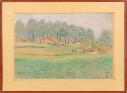 William DEGOUVE DE NUNCQUES (1867-1935)
Paysage...
