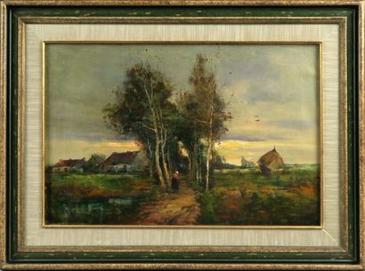 E. Duvieux
La Fagotière.
Huile sur toile,...