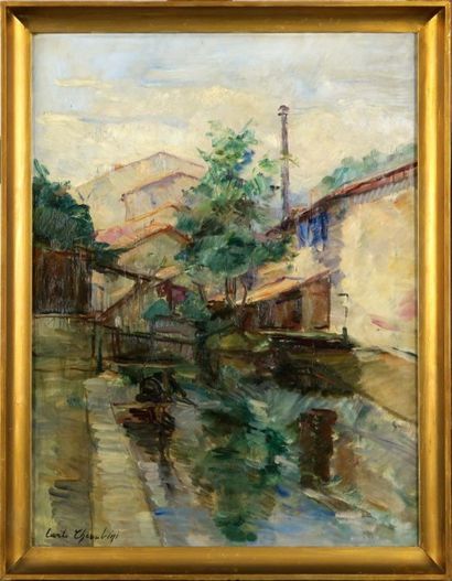 Carlo CHERUBINI (1897-1978)
Paysage.
Huile...