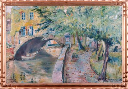 René CLAROT (1882-1972)
Pont à Brugge.
Huile...