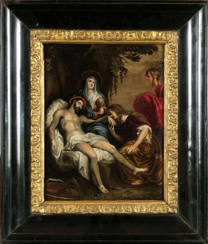École FRANÇAISE du XVIIIe siècle
La Déposition.
Huile...