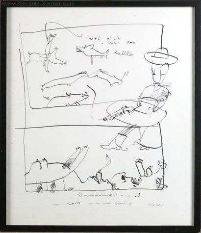 HERMAN BROOD (1946-2001)
Les Cowboys.
Dessin...