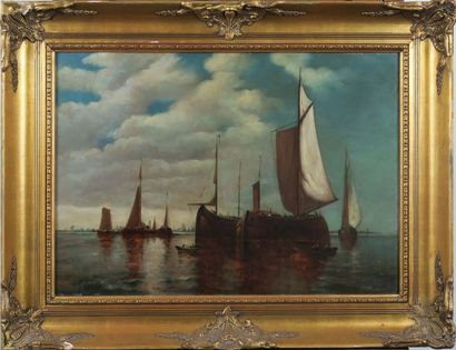 Ysen
Vue de l'Escaut.
Huile sur panneau,...