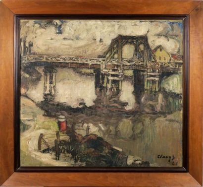 Albert Claeys (1889-1967)
Pont sur la Rivière.
Huile...