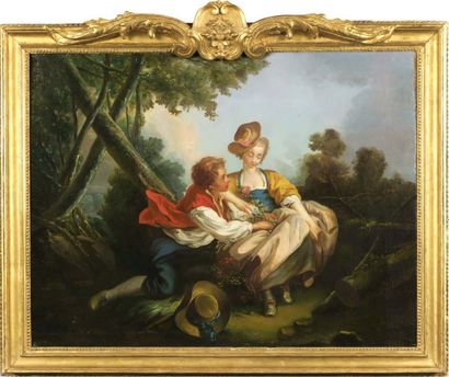 Anonyme du XVIIIe siècle
Le Printemps.
Huile...