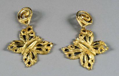 Louis Féraud - Paris
Paire de pendants d'oreilles,...