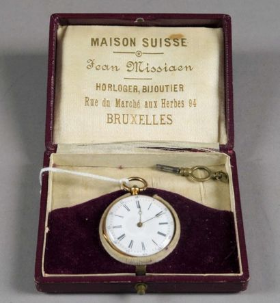 Montre de Poche
Or jaune 18 carats guuilloché....