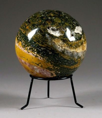 Sphère
Jaspe orbiculaire. Madagascar.
Diamètre:...