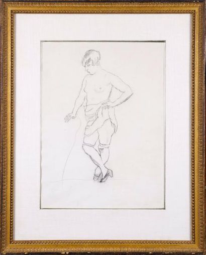 Jules PASCIN (1885-1930)
Nu féminin.
Dessin...