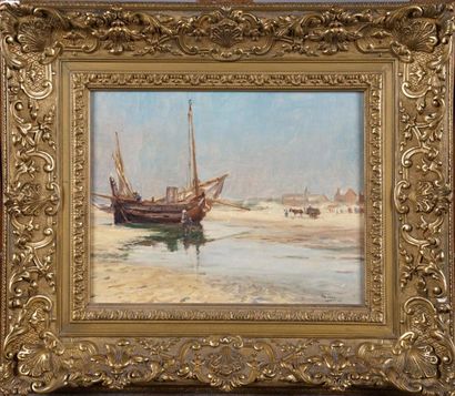 Armand JAMAR (1870-1946)
Bateau à Marée basse...