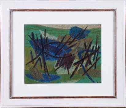 Henri GOETZ (1909-1989)
Composition. Pastel...