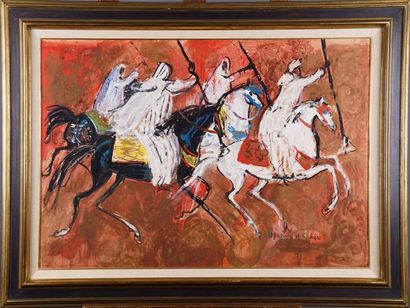 Hassan EL GLAOUI (1924)
Fantasia. Gouache...