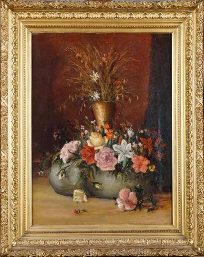 H. (?)
Nature morte aux Fleurs.
Huile sur...