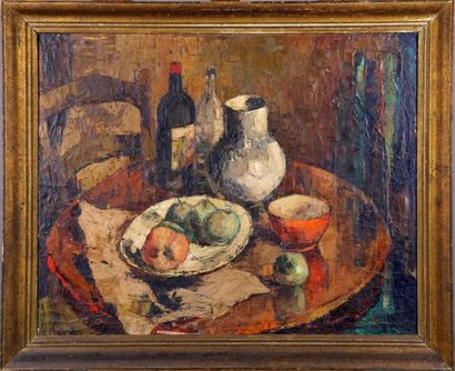 Georges HAWAY (1895-1945)
Le Bol rouge.
Huile...