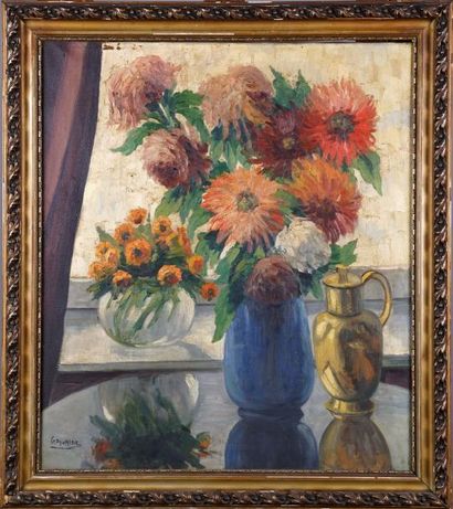 Georges DAUMERIE (1879-1955)
Bouquet de Fleurs.
Huile...
