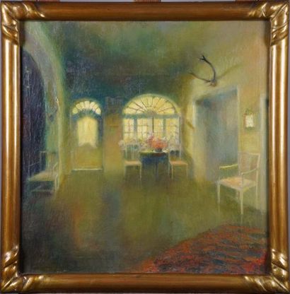 Hélène De Reuse (1892-1979)
Intérieur.
Huile...