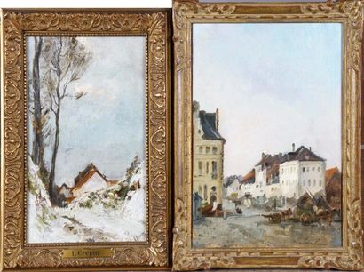 Louis Crepin (1828-1887)
Paysage enneigé...