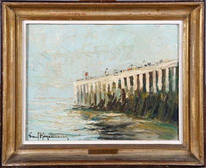 Paul HAGEMANS (1884-1959)
L'Estacade.
Huile...