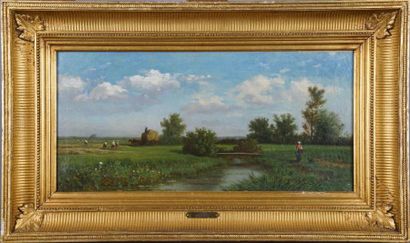 Louis Robbe (1806-1887)
Paysage de Campagne...