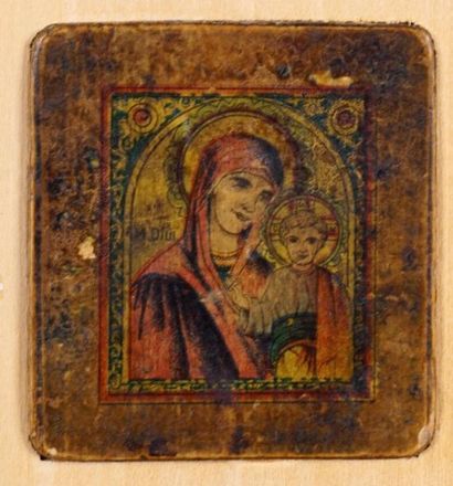Ecole Roumaine ou Ukrainienne
Vierge à l'Enfant....