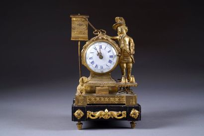 Petite Pendule d'époque Louis XVI, à Sujet....