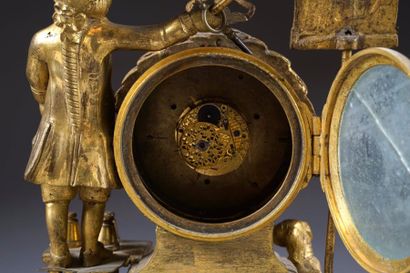 Petite Pendule d'époque Louis XVI, à Sujet....