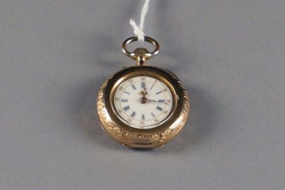 Montre-Pendentif pour Dame. Lunette ronde...