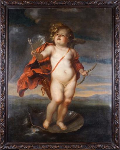 ANONYME du XIXe siècle
Cupidon.
Huile sur...
