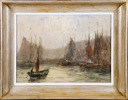 Armand JAMAR (1870-1946)
Bateaux à Voiles.
Huile...