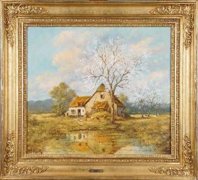 Paul SCHOUTEN (1860-1922)
Paysage de Campagne.
Huile...