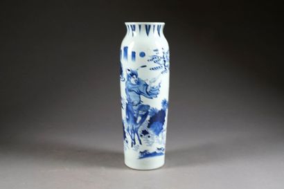 Vase de style Transition. Col feuillé. Décor,...