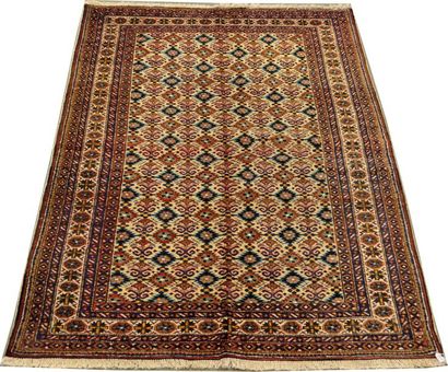Carpette Daghestan. Elle présente une multitude...