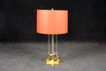 Grande Lampe de Salon, Vintage. A quatre...