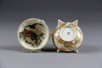 SATSUMA
Boîte ronde. Grès à émaux polychromes...