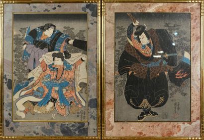 Utagawa Kuniyoshi (1797-1861)
Acteurs. Deux...