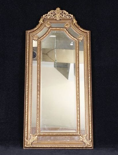 Miroir de Cheminée. Encadrement à parclose...