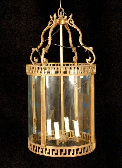Grande Lanterne de Hall de Forme cylindrique....
