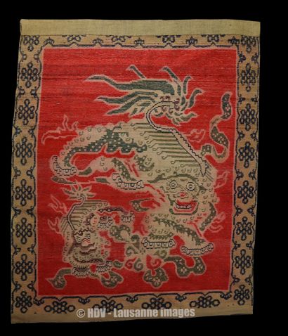 Tapis - Tibet (1910-1920)
Tapis épais en...