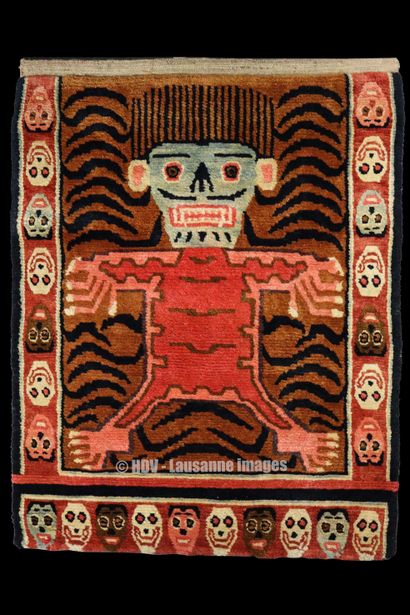 Tapis - Tibet (1910-1930)
Tapis épais en...
