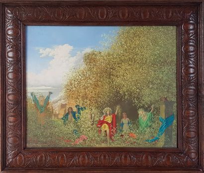 DONGLIHANT
Oil on panel 31 x 38 cm (42 x...